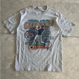 2000s Vintage Arizona Diamondbacks Luis Gonzalez Grey Player T Shirt Size M